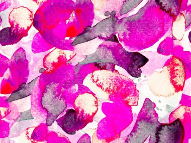 Suluboya Tertemiz Desen 'i Bırakıyor.