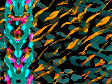 Suluboya kusursuz desen.