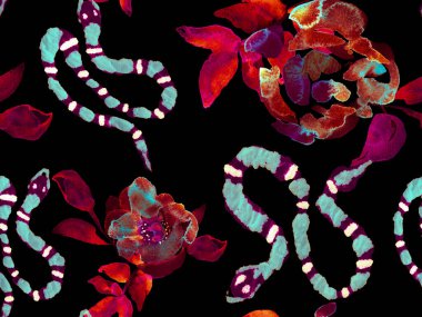 Yılan kusursuz desen.