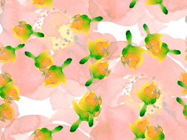 Suluboya Tertemiz Desen 'i Bırakıyor.