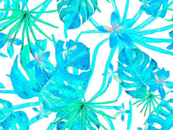 Orchid Seamless Pattern.