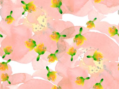 Suluboya Tertemiz Desen 'i Bırakıyor.