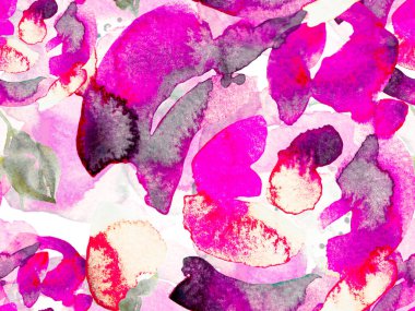 Suluboya Tertemiz Desen 'i Bırakıyor.