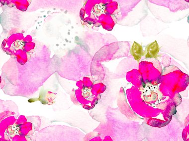 Suluboya Tertemiz Desen 'i Bırakıyor.