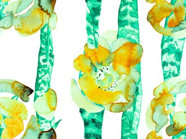 Suluboya Tertemiz Desen 'i Bırakıyor.