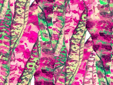 Suluboya Tertemiz Desen 'i Bırakıyor.