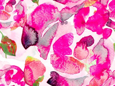 Suluboya Tertemiz Desen 'i Bırakıyor.