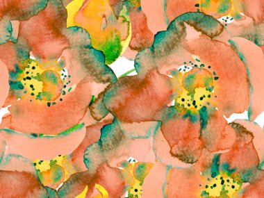 Suluboya Tertemiz Desen 'i Bırakıyor.