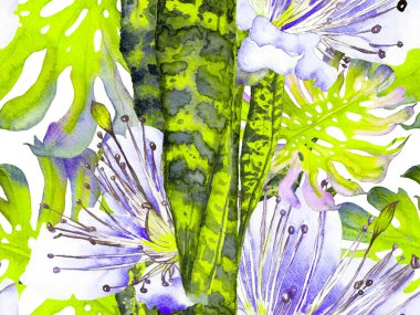 Suluboya Tertemiz Desen 'i Bırakıyor.