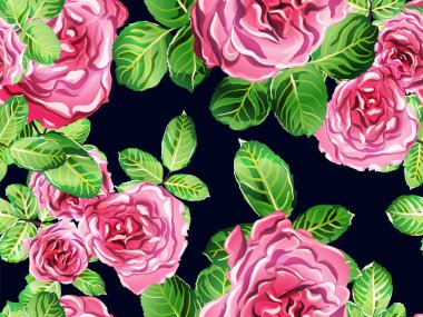 Vektör Gül Arkaplanı.