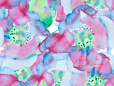 Suluboya Tertemiz Desen 'i Bırakıyor.