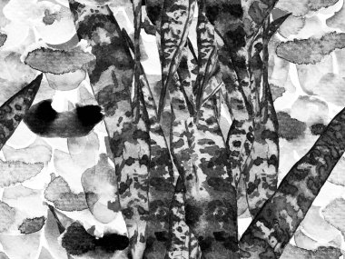 Suluboya Etnik Tasarım.