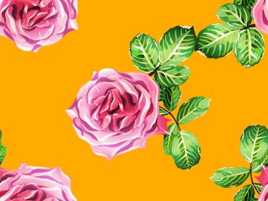 Vektör Gül Arkaplanı.