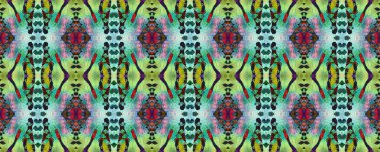 Suluboya Etnik Tasarım. 