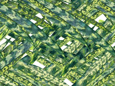 Suluboya Tertemiz Desen 'i Bırakıyor.