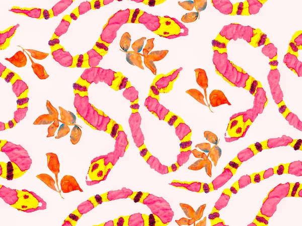 Snake Seamless Pattern.
