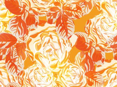 Vektör Gül Arkaplanı.