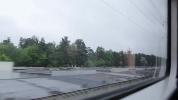 Vista da janela do trem — Vídeo de Stock