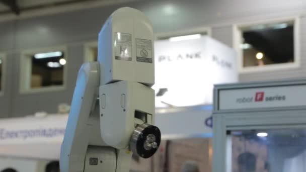 Brazo robot industrial — Vídeo de stock
