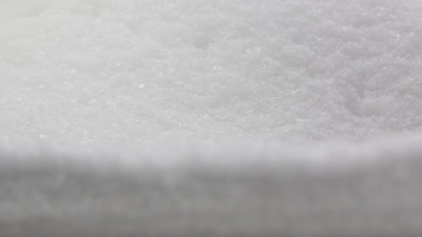 Lo sfondo della neve macro — Video Stock