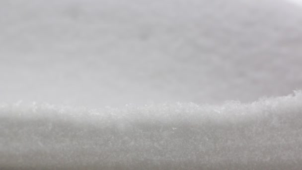 O fundo macro neve — Vídeo de Stock