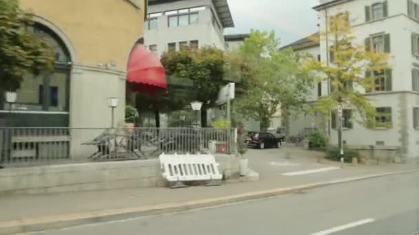 Zurich From Tram Window — Stock Video