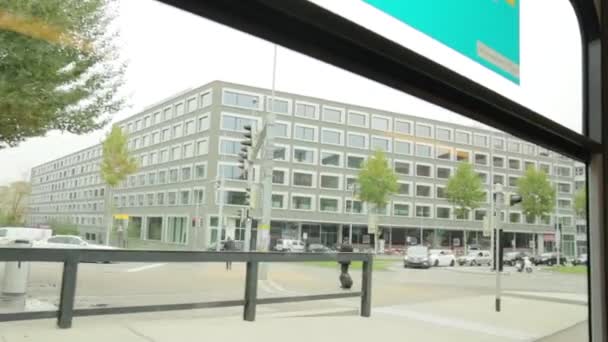 Modern gebouw voor stedelijke architectuur — Stockvideo