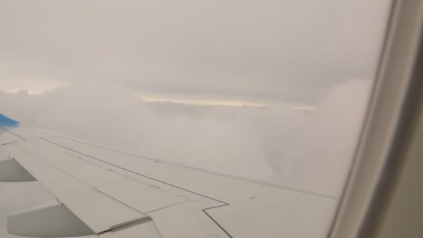 飞机在湍流中 — 图库视频影像