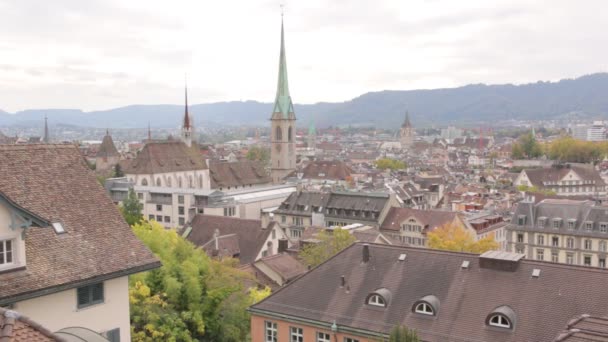 Panorama Zurich Paysage urbain — Video