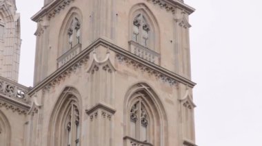 Grossmunster kilise Zürih heykeli taç erkekte