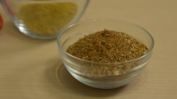 Spices For Meat Turkey — Stock Video