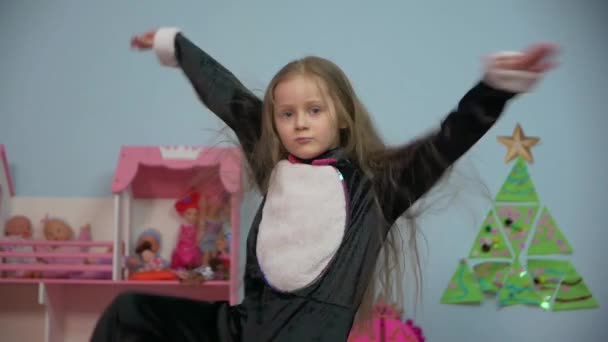 Bambina ballerina Dancing — Video Stock