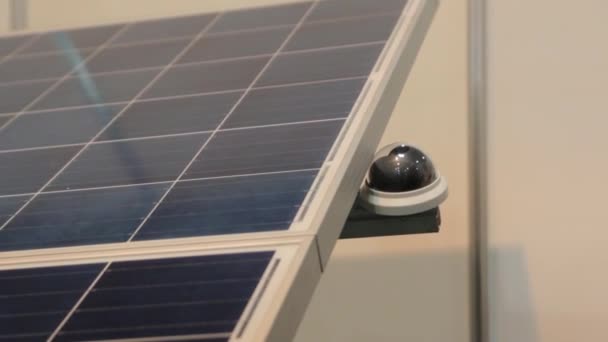 Nahaufnahme von Solarmodulen — Stockvideo