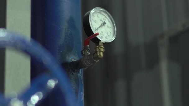 Druk Meter ventiel voor vers Water — Stockvideo