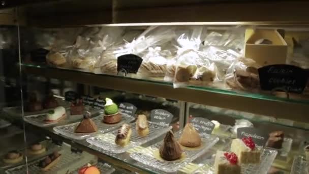 甜糕点店 — 图库视频影像