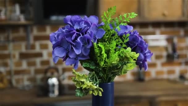 Цветочный букет Hydrangea — стоковое видео
