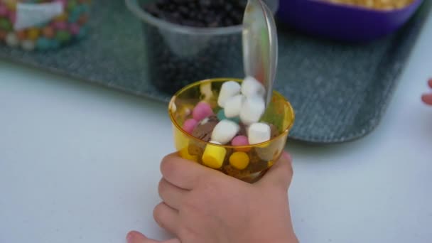 Bonbons à la crème glacée Savoureux — Video