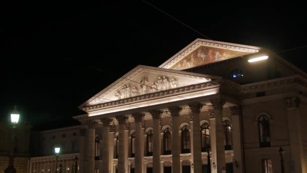 Ancient Building Statues Columns — Stock Video