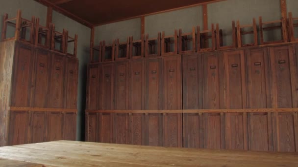 旧监狱的饭厅 — 图库视频影像