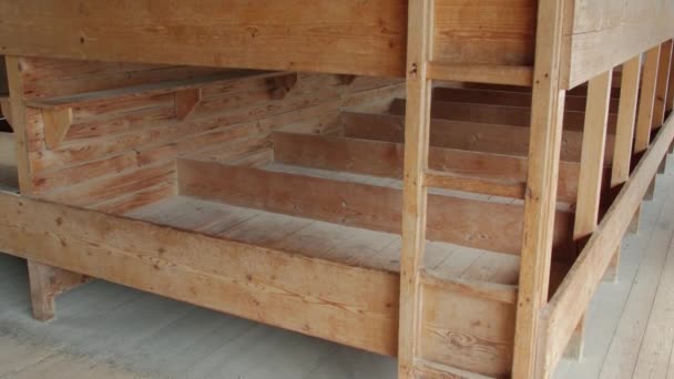 The Bunks In A Barrack — Stockvideo