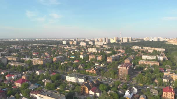 Paisaje urbano Drone View Aerial — Vídeo de stock