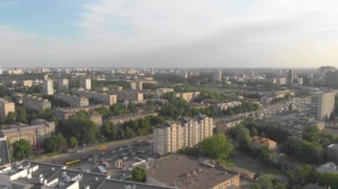 Trafik Arabaları Sıkıştı Şehir Manzarası