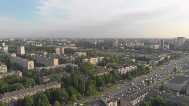 Emembouteillages de voitures de paysage urbain aérien