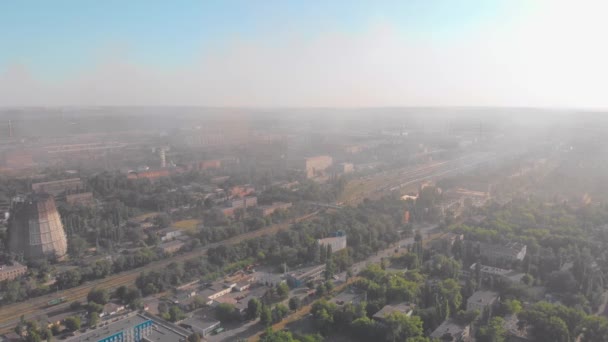 Smog da cidade da planta — Vídeo de Stock