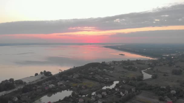 Ciel rouge après le coucher du soleil — Video