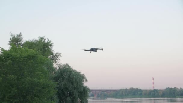 The Drone Hovers — Stok Video