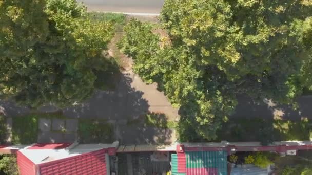Пригород Street Aerial — стоковое видео