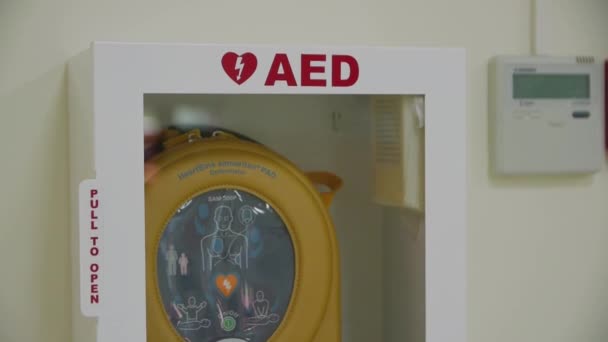 First Aid Defibrillator — Stock Video