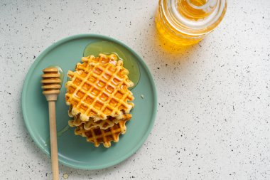 seçici odak, Belçika şekerli waffle 'ları