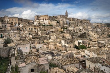 Matera, Basilicata, İtalya'daki mağara kenti